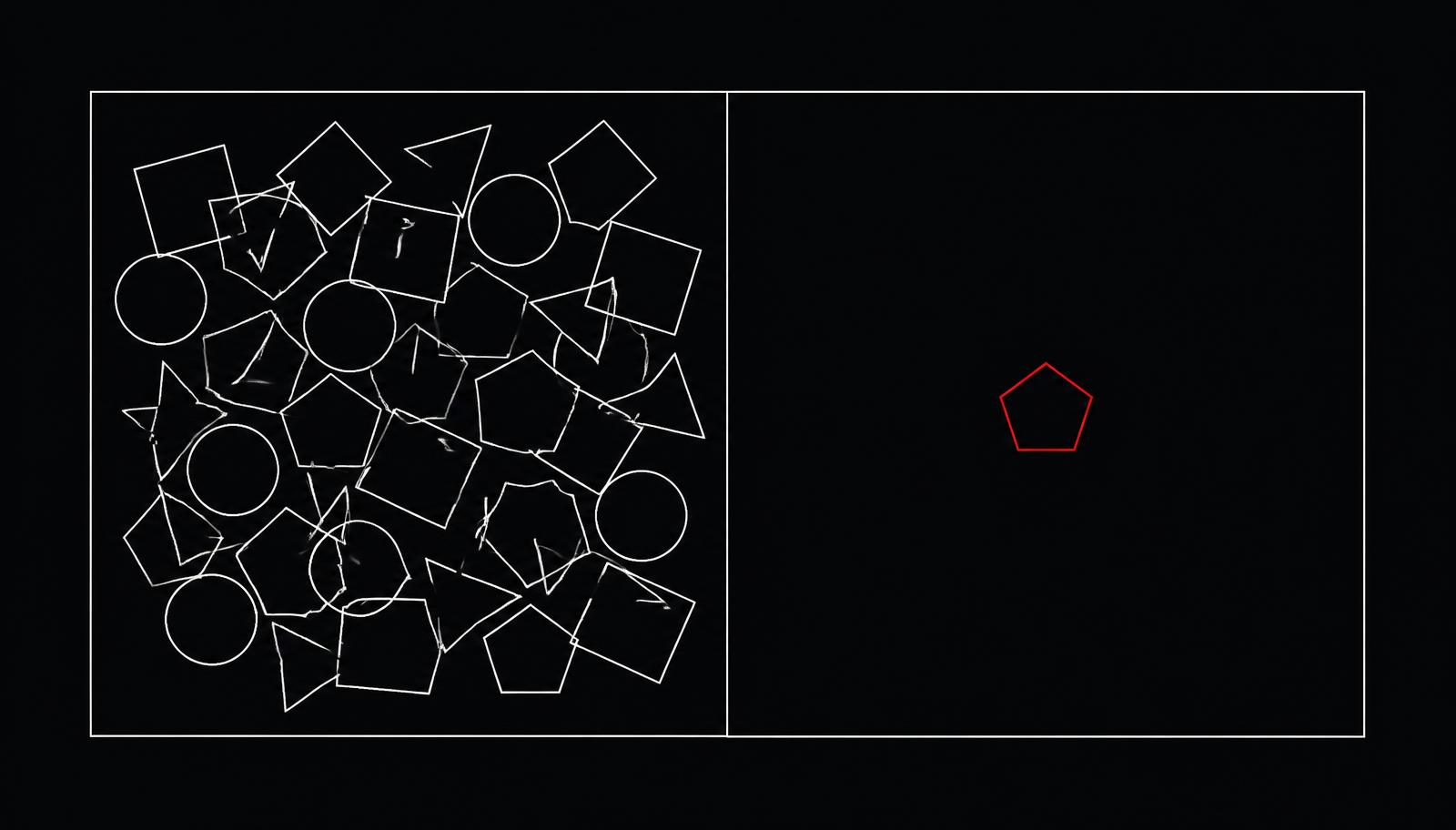 Crowded categories on the left, a quiet niche on the right